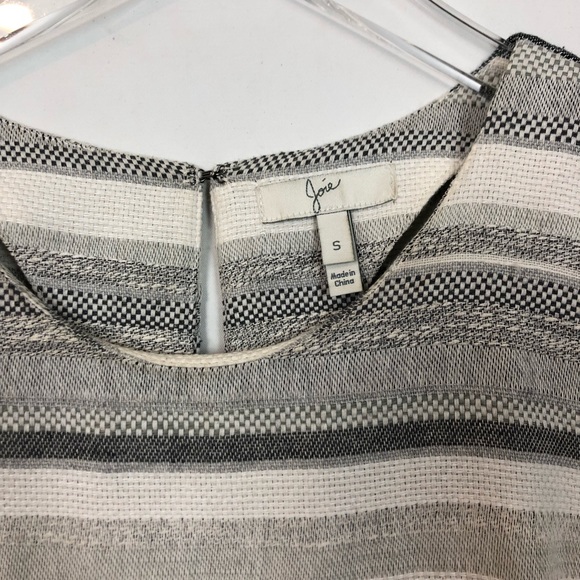 Joie Caya Cotton Dress Fit Flare Gray S - Picture 3 of 7